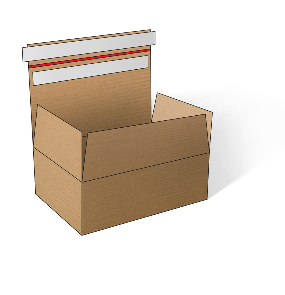 Corrugated cardboard shipping packaging
